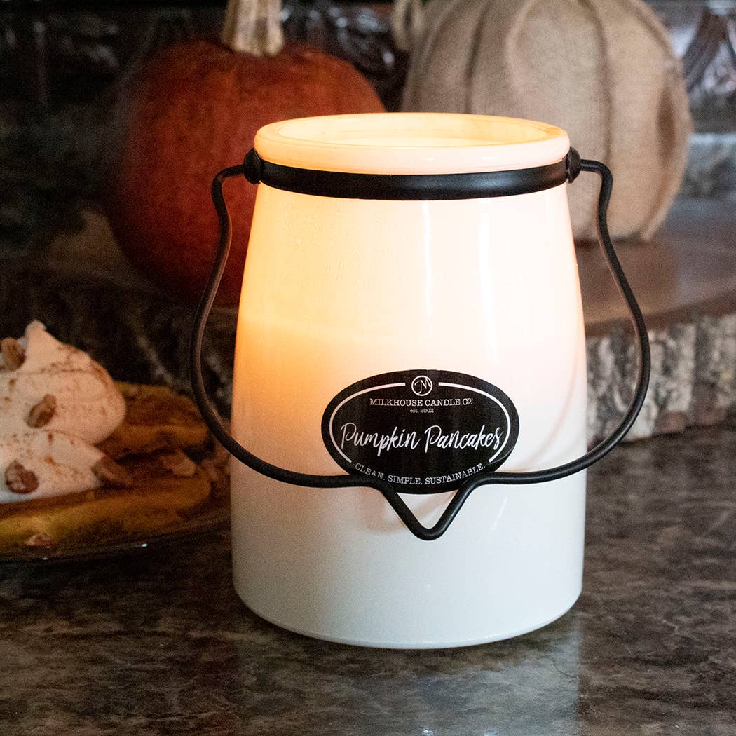 22 oz Butter Jar Candle: Pumpkin Pancakes - Image 2