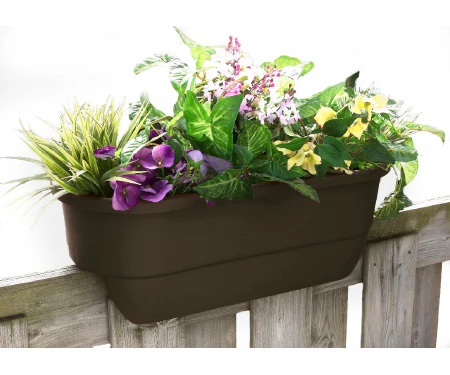 24" Dual Rail Outdoor Planter - Image 3