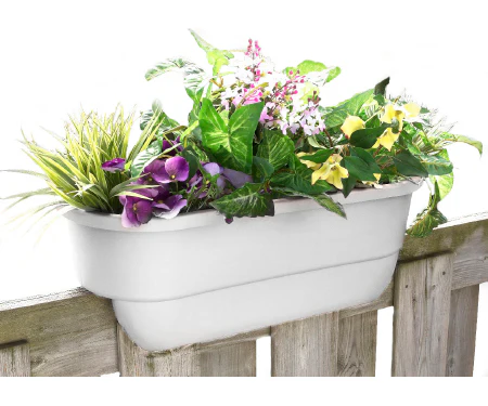 24" Dual Rail Outdoor Planter - Image 5