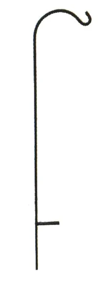 Wrought Iron Crane Single Shepherd Hook