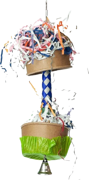 Foraging Cupcake Bird Toy
