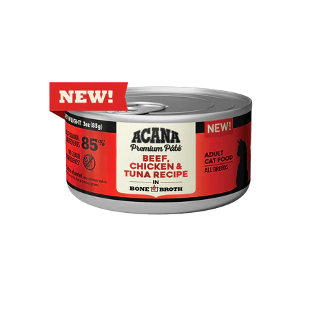 ACANA Premium Pâté, Beef, Chicken & Tuna Recipe Canned Cat Food, 3oz
