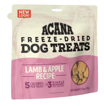 Acana Lamb & Apple Freeze-Dried Treats Freeze-Dried Dog Treats, 3.25oz