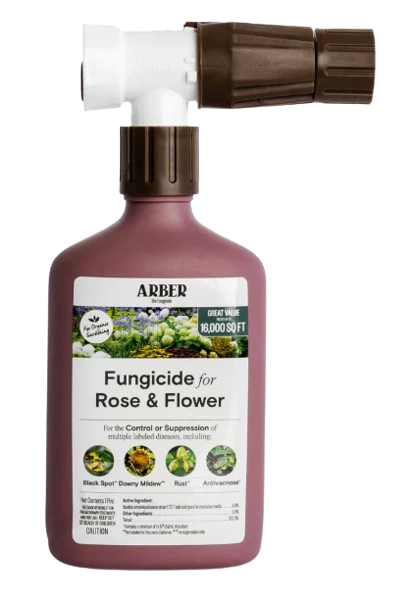 Arber Organic Fungicide for Rose & Flower, 16oz Ready-To-Spray Hose End