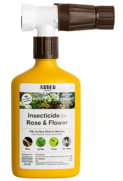 Arber Organic Insecticide for Rose & Flower, 16oz Ready-To-Spray Hose End