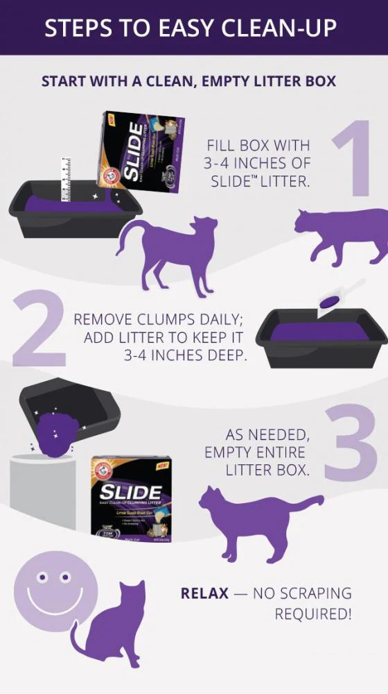 Arm & Hammer Slide Odor Control Easy Clean-Up Clumping Cat Litter - Image 3