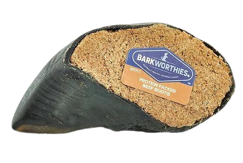 Barkworthies Dog Bootie Beef Peanut Butter 4"