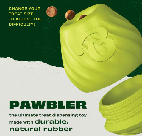 Benebone Pawbler Natural Rubber Treat-Dispensing Dog Toy - Image 2