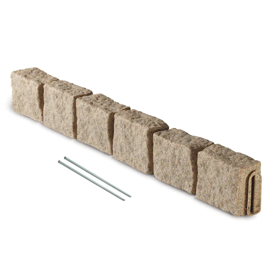 Beuta Block, 4' Section with 6 Blocks & 2 Spikes, Sandstone - Image 2