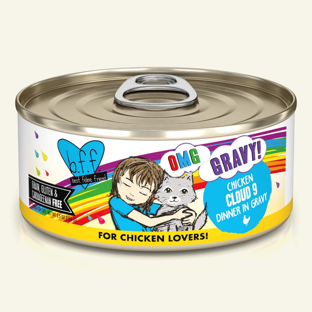 Weruva BFF OMG Chicken Cloud 9 Chicken Dinner in Gravy Canned Cat Food - Image 2