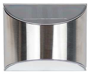 Solar Light Wedge Stainless Steel and Plastic, 5 lumen, 2pk - Image 2