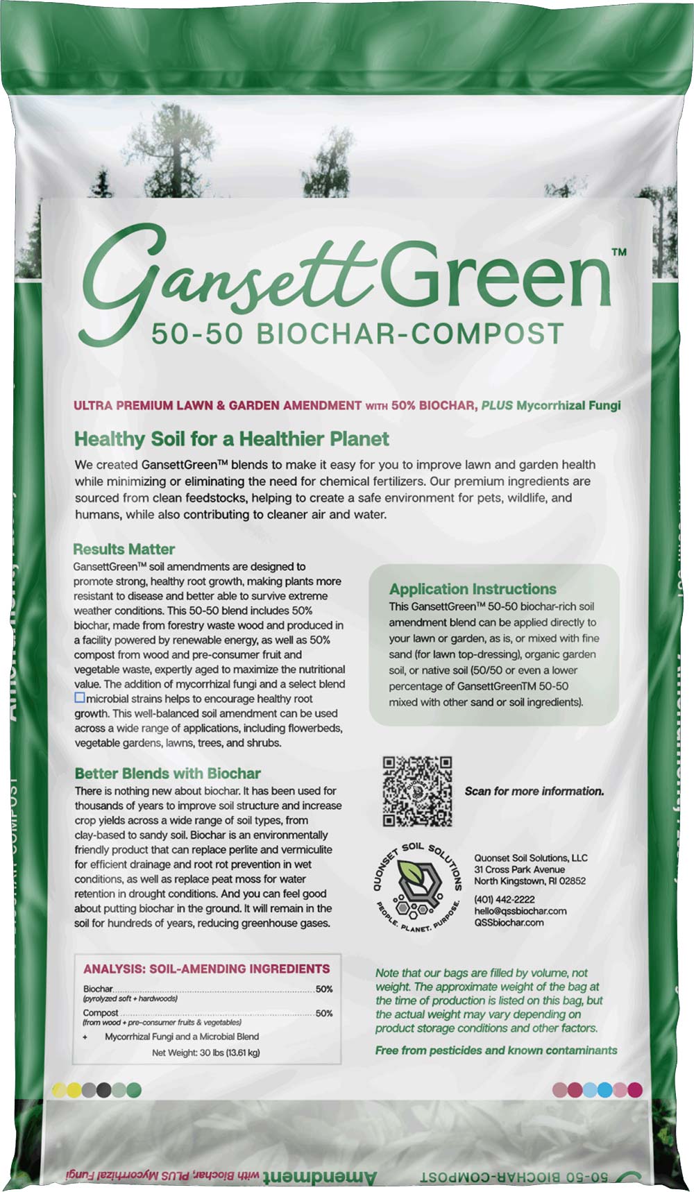 BioChar/Compost 50/50 Organic Blend - Gansett Green - Image 2