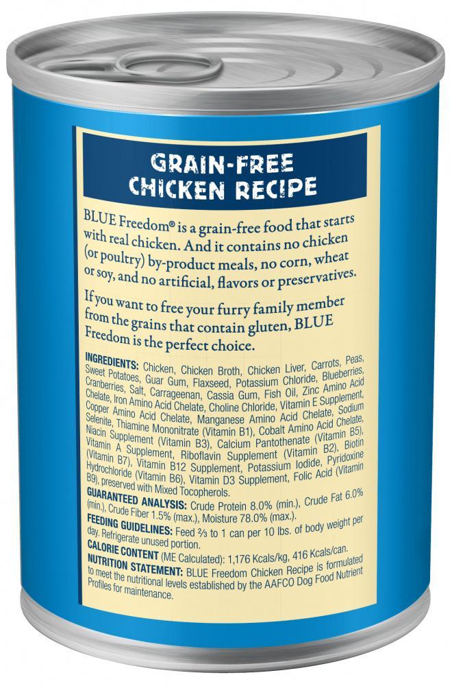 Blue Buffalo Freedom Grain Free Chicken Recipe Adult Canned Dog Food - Image 2