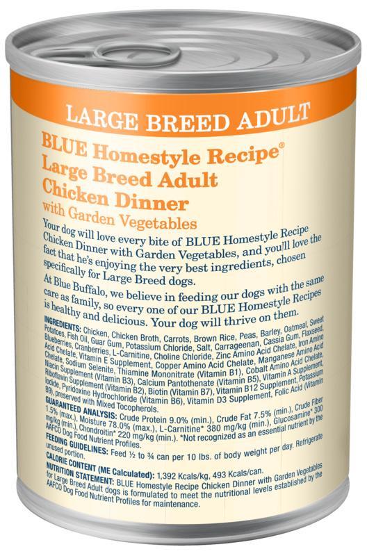 Blue Buffalo Home Style Recipe Large Breed Chicken Canned Dog Food - Image 2