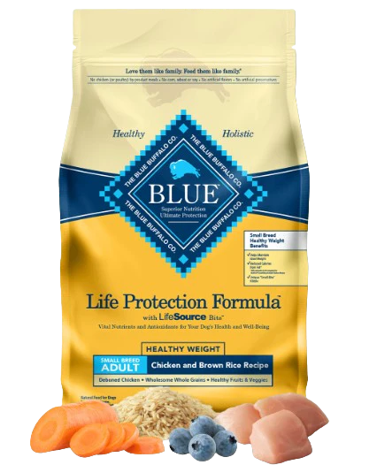 Blue Buffalo Life Protection Formula Healthy Weight Chicken and Brown Rice Recipe for Small Breeds Dry Dog Food, 6lb