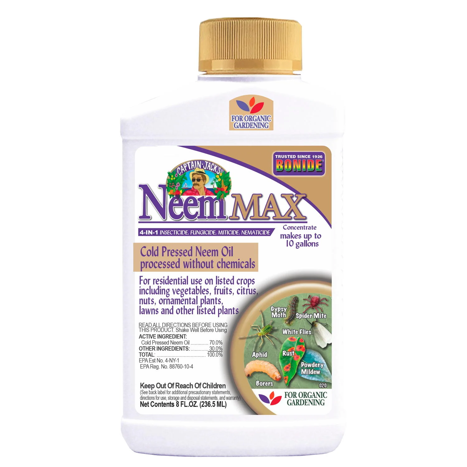 Captain Jack’s Neem Max RTU w/Power Wand, 1/2 gal