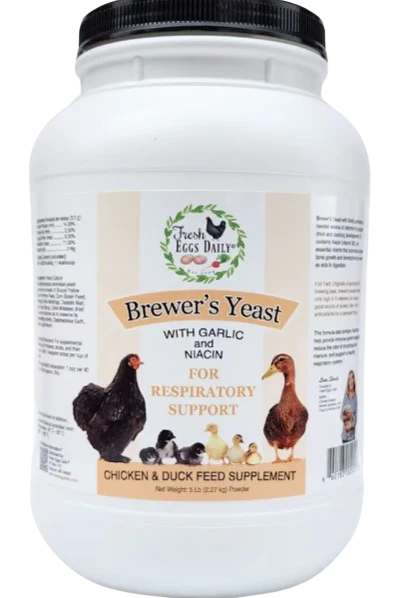 Poultry Brewer's Yeast with Garlic for Respiratory Support, 5lbs