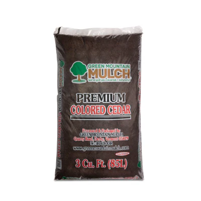 Brown Dyed Cedar Mulch 3 cu. ft. Bags - Image 2