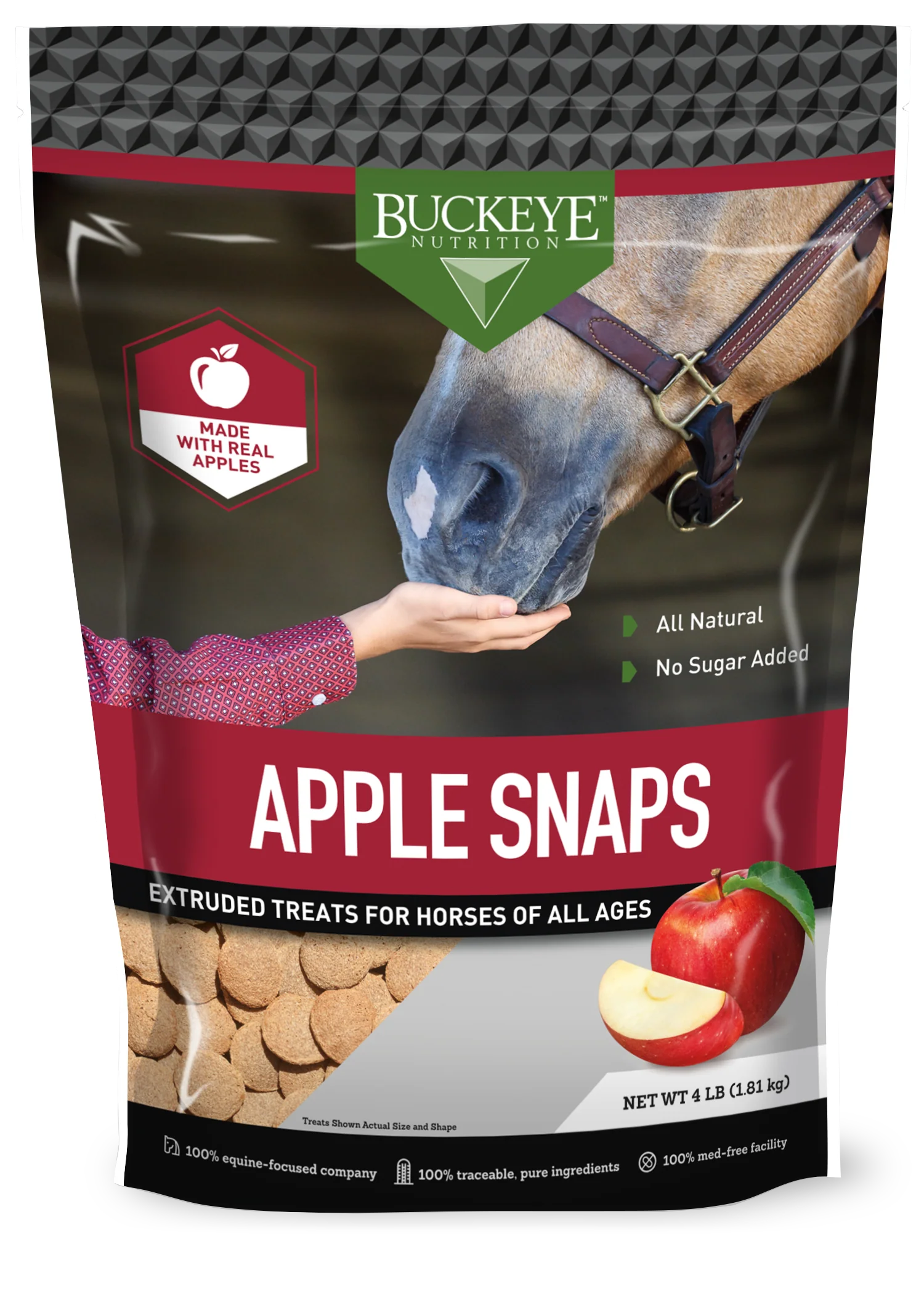 BUCKEYE™ Nutrition All Natural No Sugar Added Apple Snap Treats