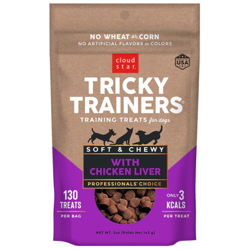 Cloud Star Chewy Tricky Trainers Chicken Liver Chewy Dog Treats