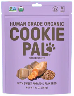 Cookie Pal Sweet Potato & Flaxseed Human Grade Organic Biscuits, 10oz