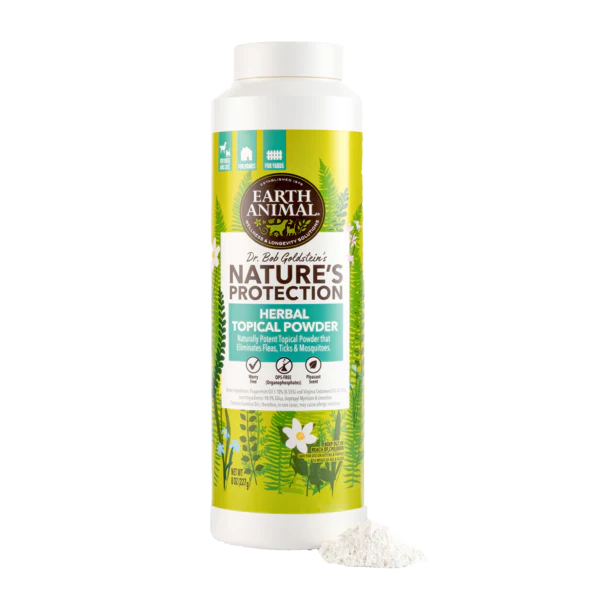 Earth Animal Nature's Protection™ Flea & Tick Herbal Topical Powder, 8oz