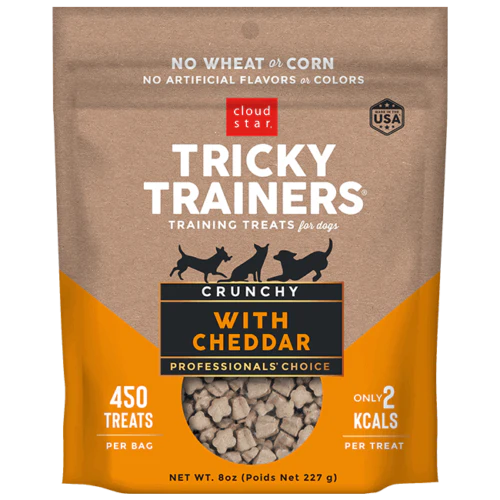 Cloud Star Tricky Trainers Crunchy with Cheddar Dog Treats, 8oz