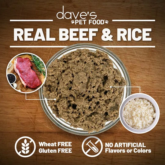 Dave's Naturally Healthy Beef And Rice Canned Dog Food, 13oz - Image 3