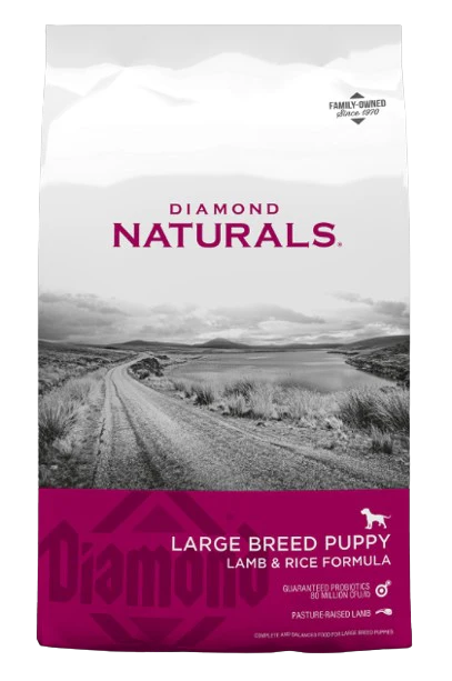 Diamond Naturals Large Breed Puppy Lamb & Rice Formula, 40lbs