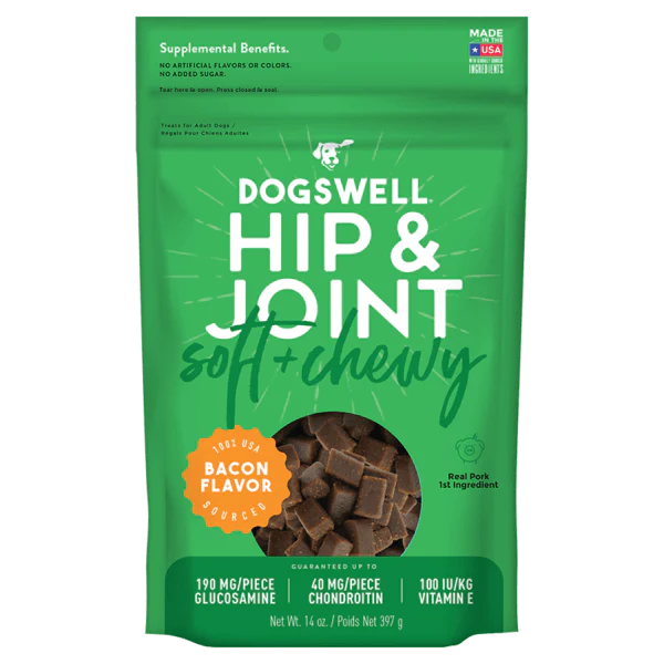 Dogswell Hip & Joint Soft & Chewy Treats, Bacon, 14oz