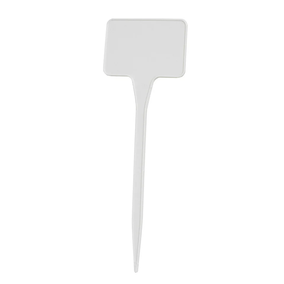 Plastic White T-Stakes, 5.5" H - Qty. 10 - Image 2