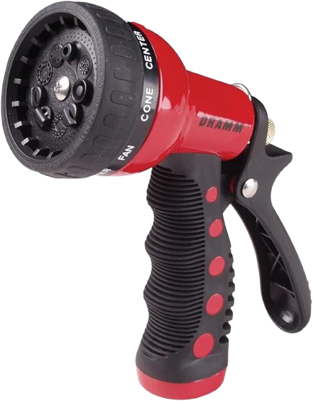 Dramm Revolver 9-Pattern Spray Nozzle, Red