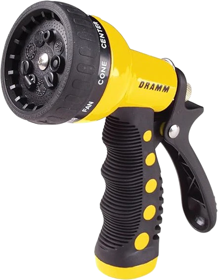 Dramm Revolver 9-Pattern Spray Nozzle, Yellow