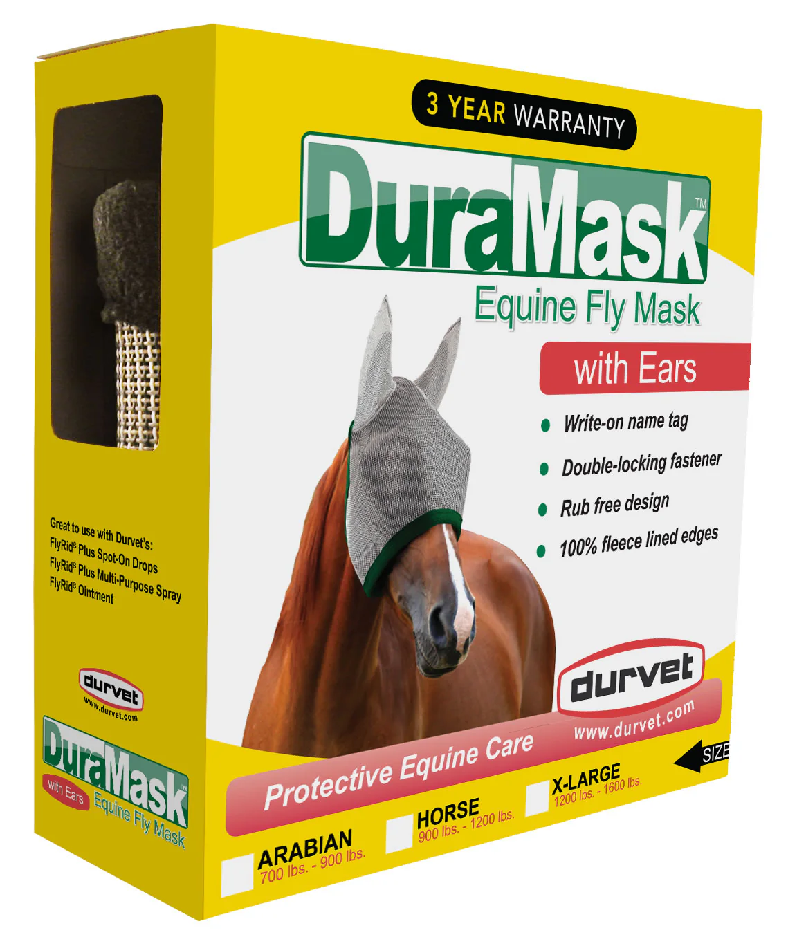 DuraMask Equine Fly Mask with Ears