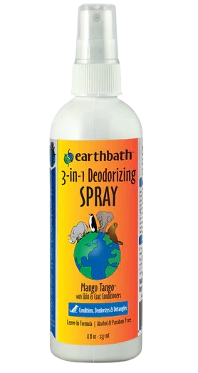 Earthbath 3-in-1 Deodorizing Spray for Pets - Mango Tango, 8oz