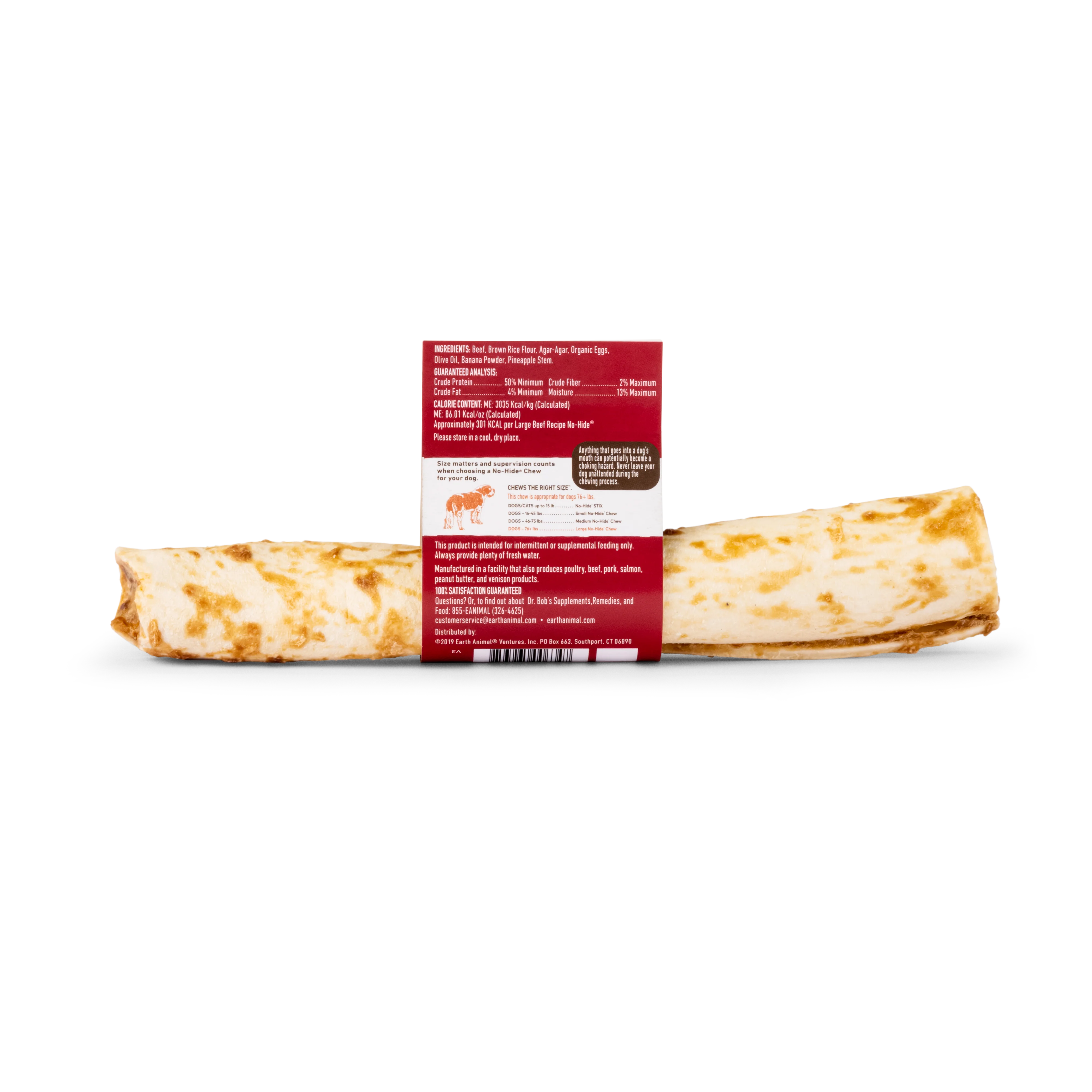 Earth Animal Beef No-Hide Wholesome Dog Chews - Large, 11" - Image 3