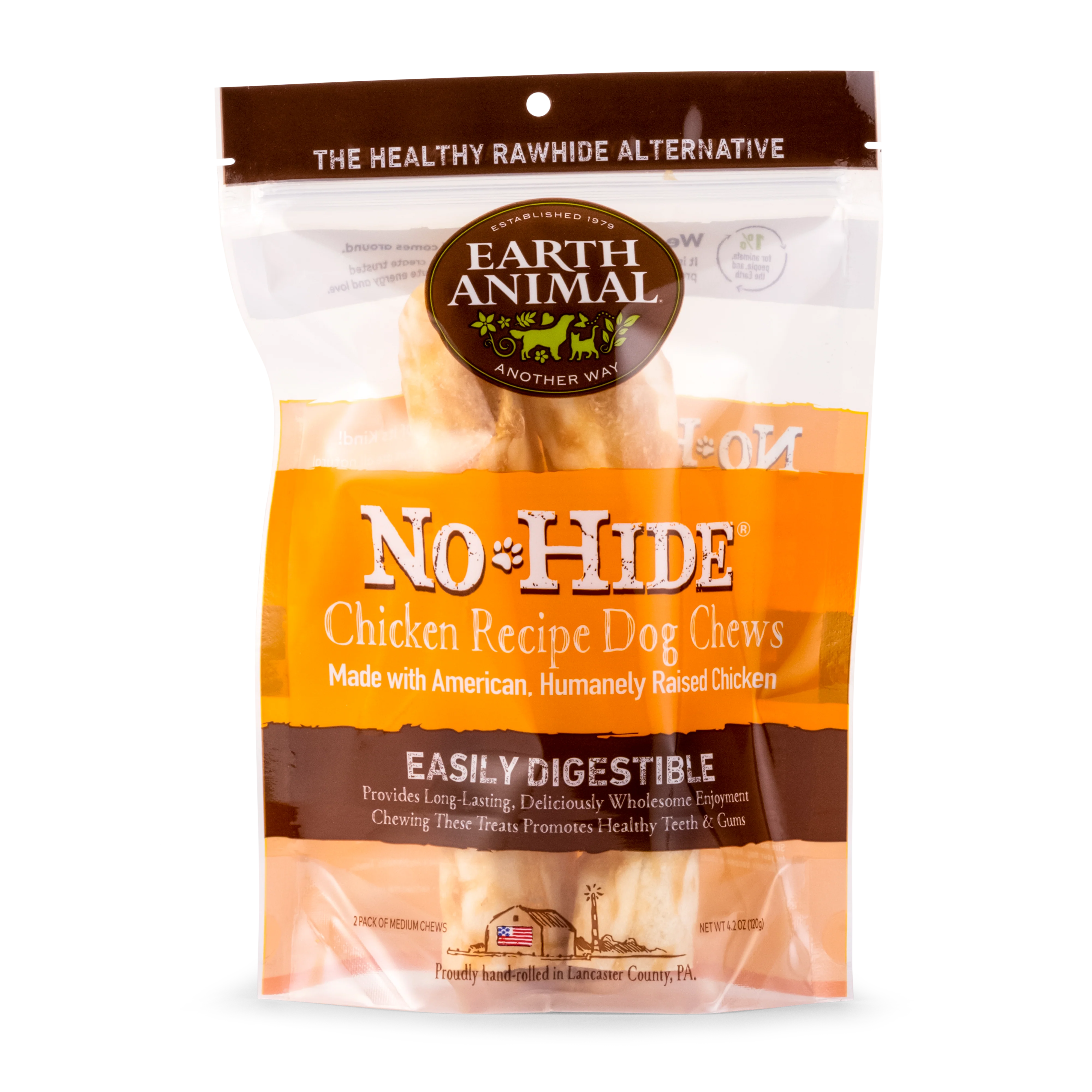 Earth Animal Chicken No-Hide Wholesome Dog Chews - Medium, 7" - Image 4