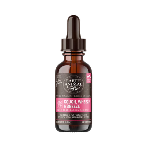 Earth Animal Natural Remedies Cough, Wheeze & Sneeze, 2oz