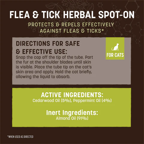 Earth Animal Nature’s Protection™ Flea & Tick Herbal Spot-On For Cats - Image 3