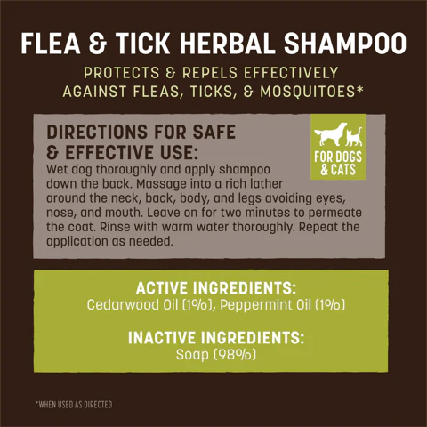 Earth Animal Nature's Protection™ Flea & Tick Herbal Shampoo, 12oz - Image 3