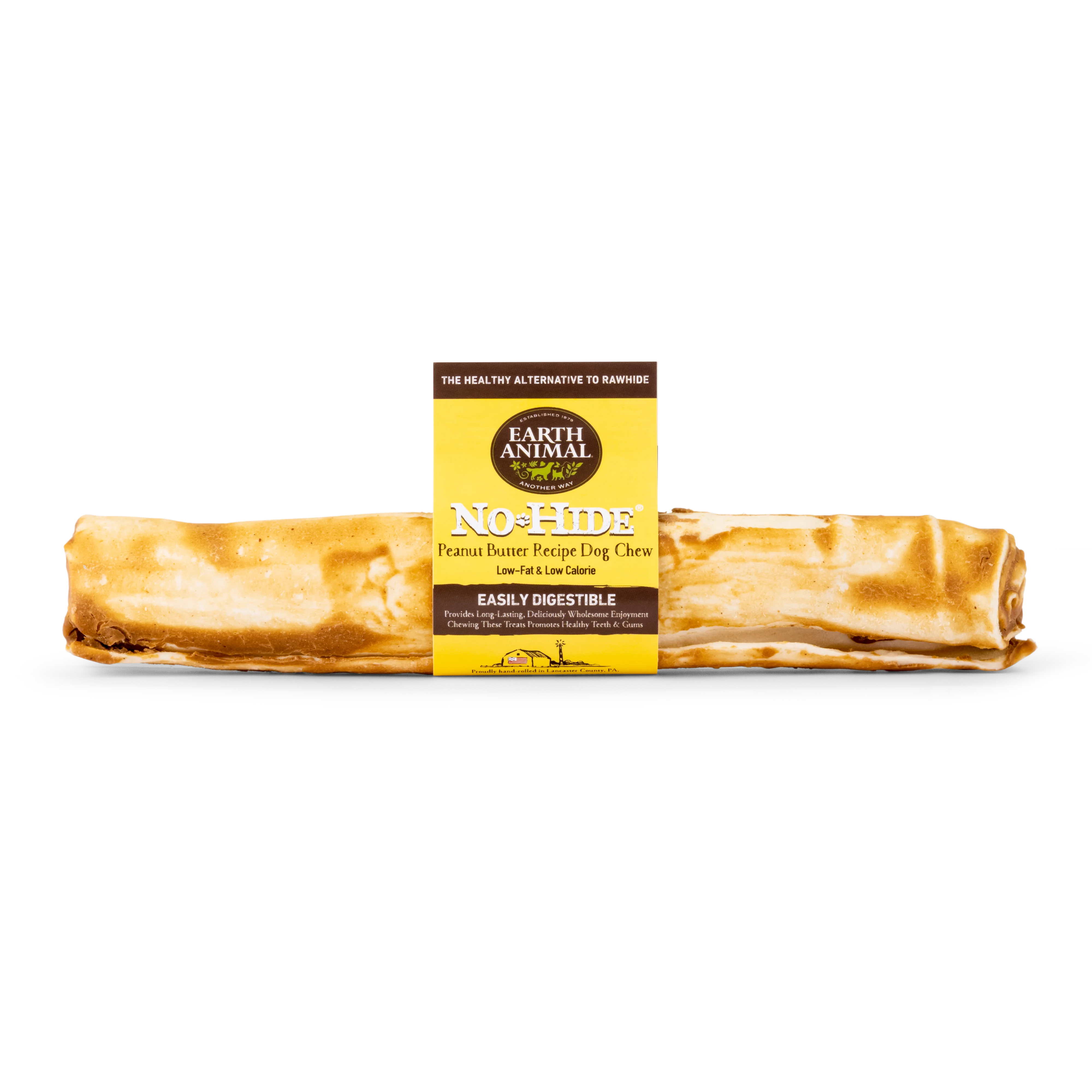 Earth Animal Peanut Butter No-Hide Wholesome Dog Chews - Large, 11" - Image 2