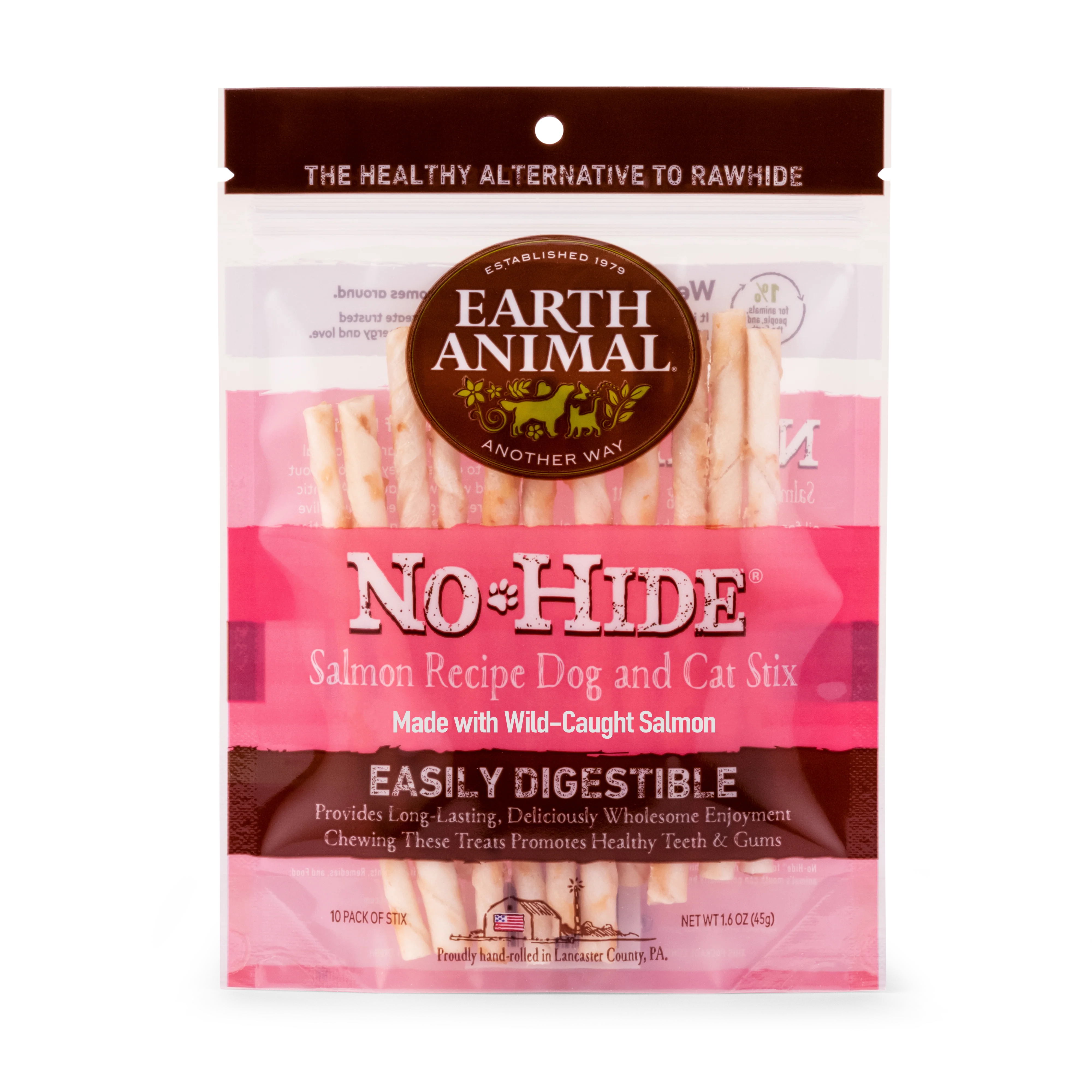 Earth Animal Salmon No-Hide® Dog & Cat STIX - 10 pack - Image 2