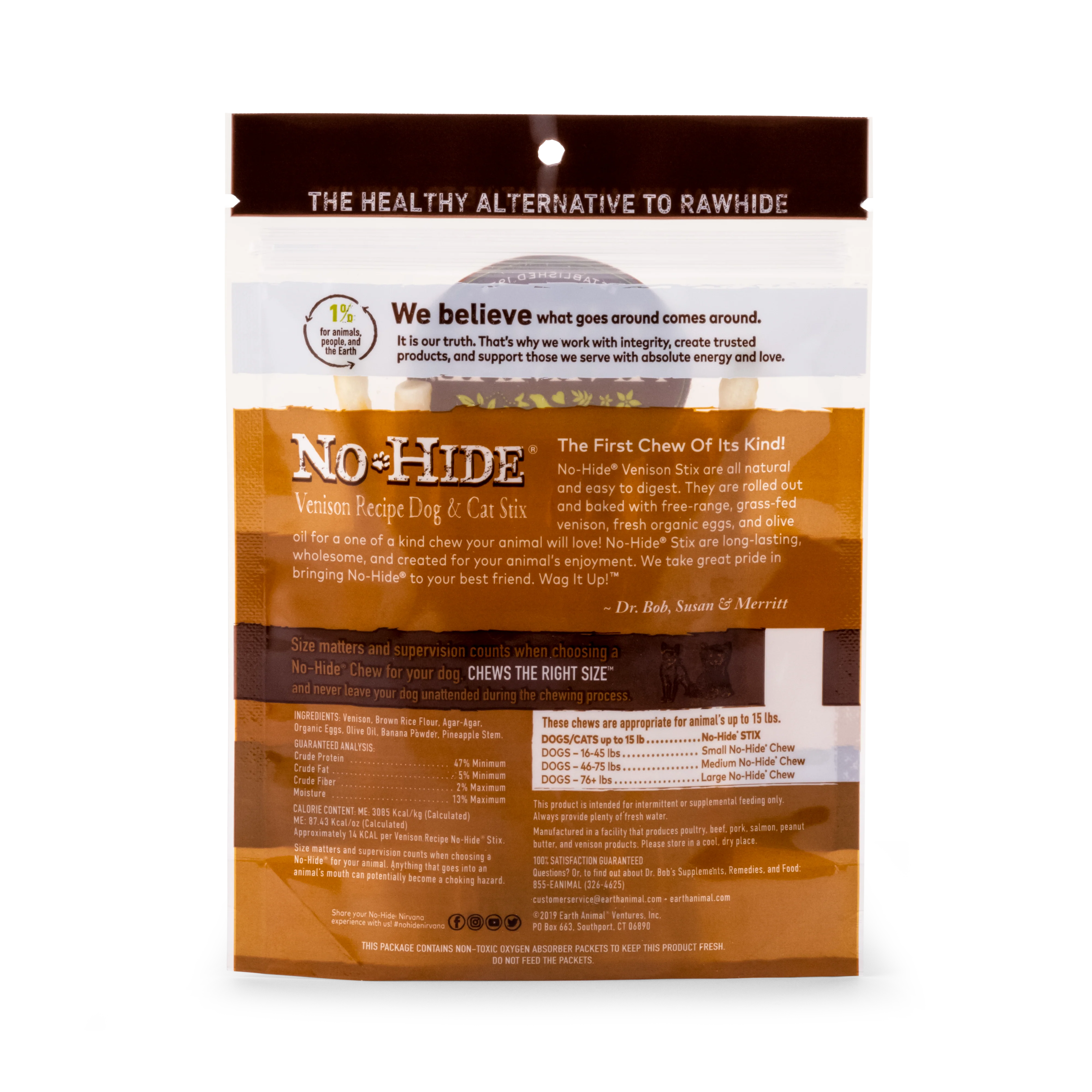 Earth Animal Venison No-Hide® Dog STIX - 10 pack - Image 3