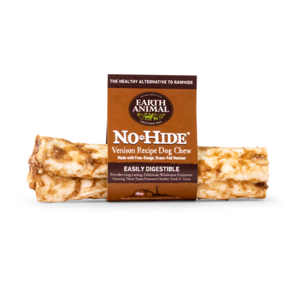 Earth Animal Venison No-Hide® Wholesome Dog Chews- Medium, 7" - Image 2
