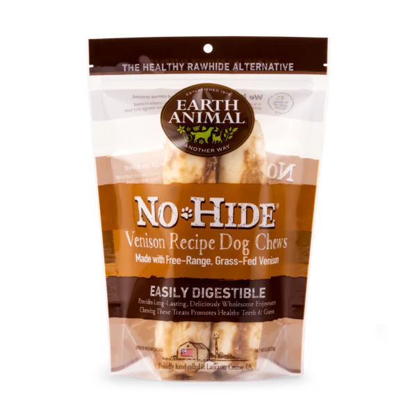 Earth Animal Venison No-Hide® Wholesome Dog Chews- Medium, 7" - Image 4