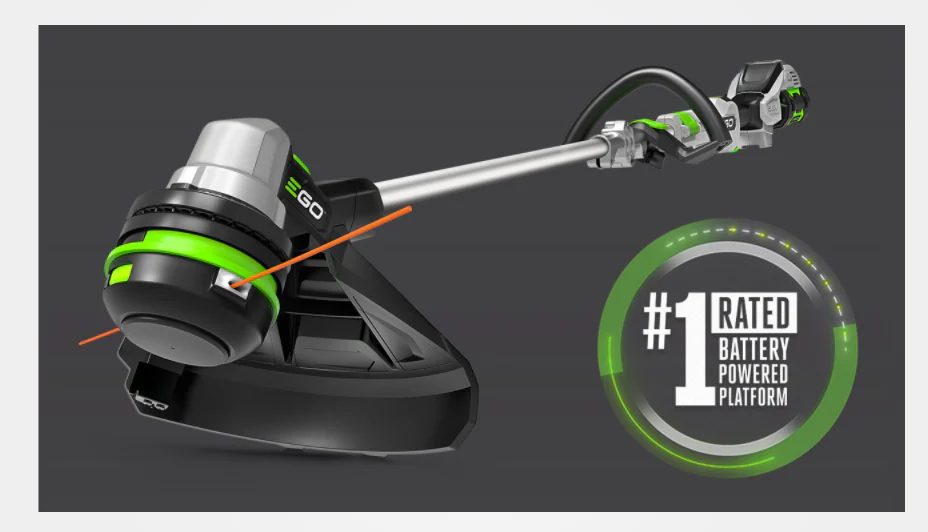 EGO 15" Powerload with Telescopic Aluminum Shaft String Trimmer Kit (G3 2.5Ah Battery, 210W Charger) - Image 4