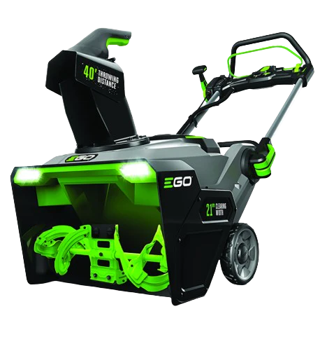 EGO 21" Peak Power Snow Blower with Steel Auger Kit (2* 5.0Ah Batteries, Dual-Port Charger)