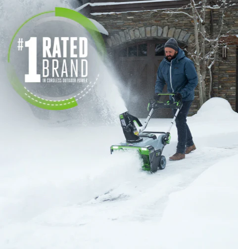 EGO 21" Peak Power Snow Blower with Steel Auger Kit (2* 5.0Ah Batteries, Dual-Port Charger) - Image 4