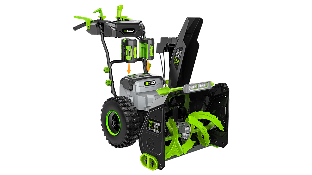EGO 24" Self-Propelled 2-Stage Snow Blower with Peak Power Kit (2* 7.5Ah Batteries, Dual Port Charger) - Image 3