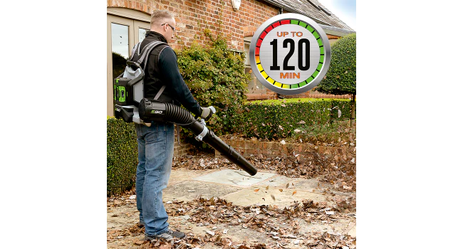 EGO 600 CFM Backpack Blower Kit (7.5Ah Fuel Gauge Battery, Standard Charger) - Image 4